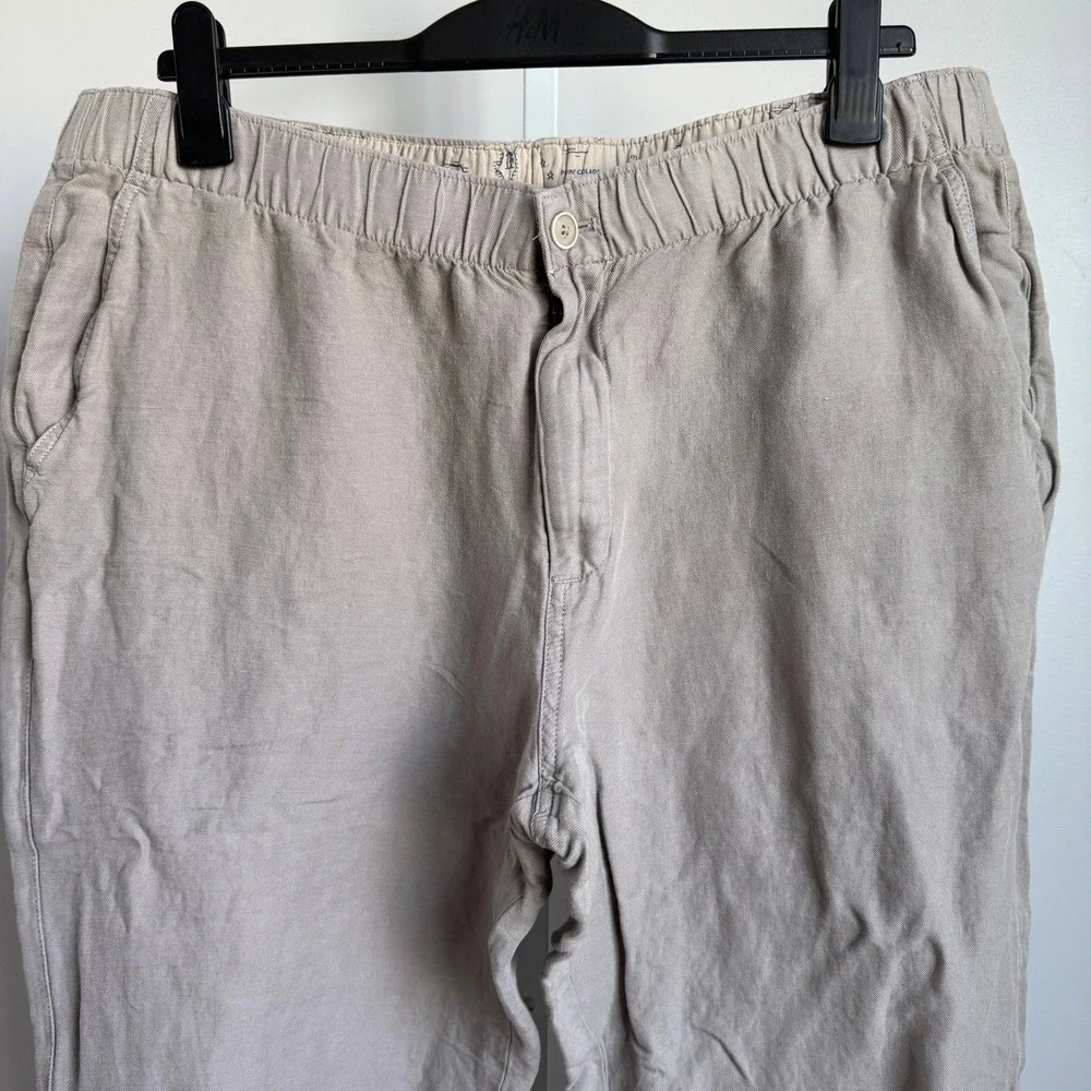 Tommy‎ Bahama XXL Linen Pants Elastic Waist Beach Island